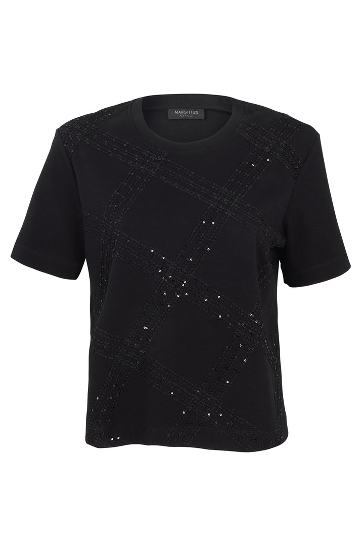 T-Shirt mit Paillettenmuster