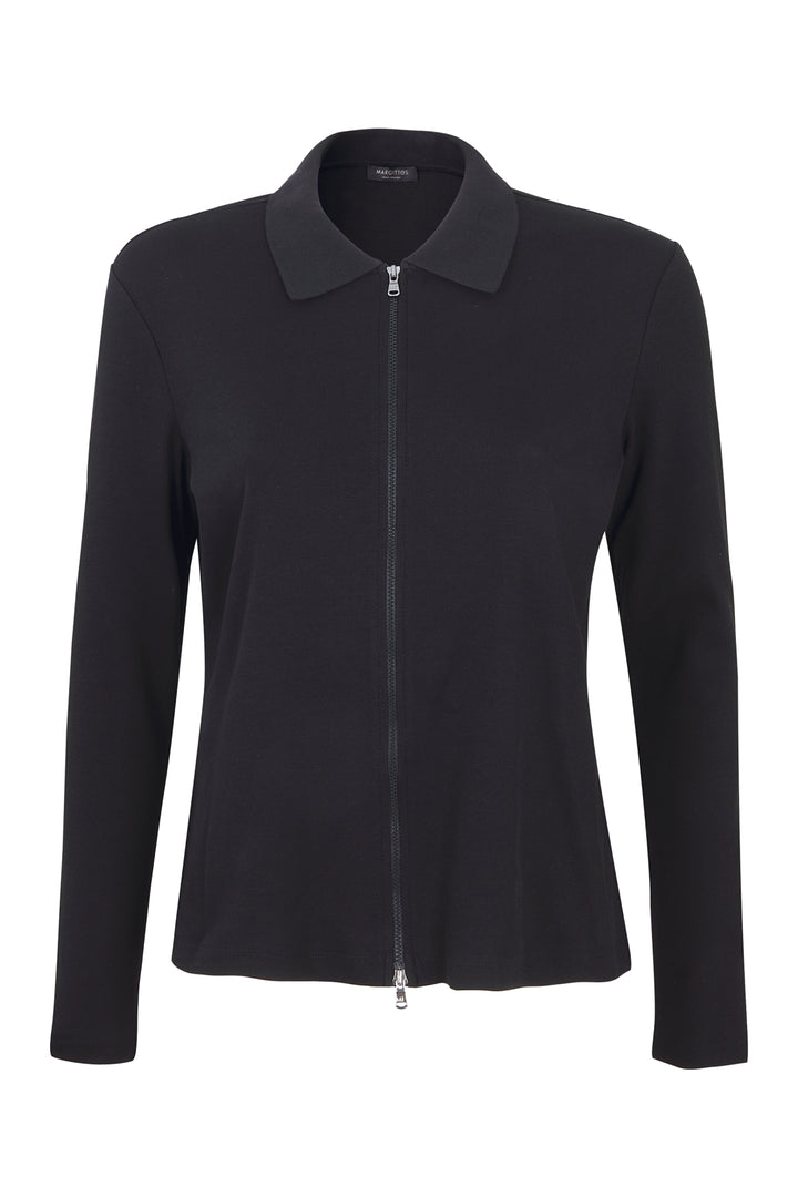 Long-Sleeve Zip-Up Blouse