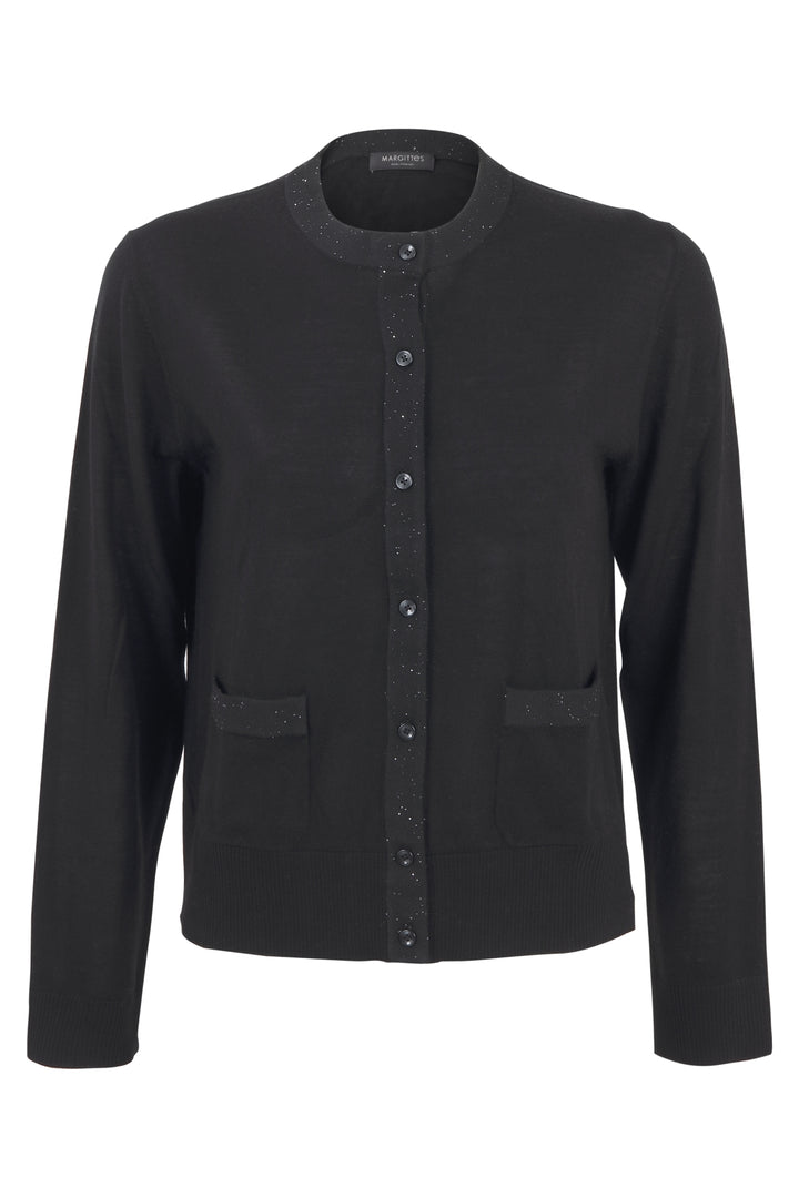 Glitzer-Strickjacke