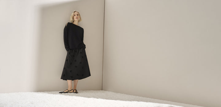 Baumwoll Cut-Out Sweatshirt