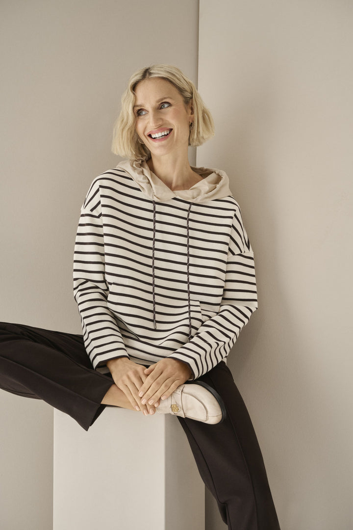 Baumwoll-Sweatshirt mit Kapuze