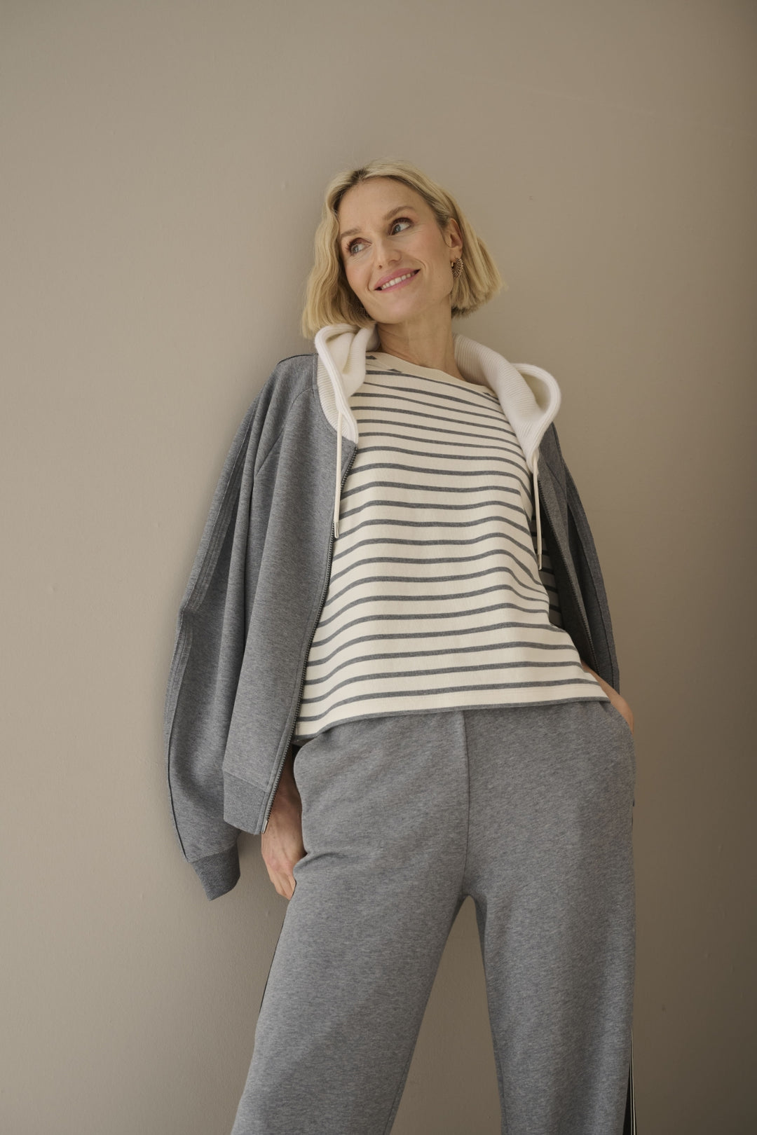 Gestreiftes Sweatshirt