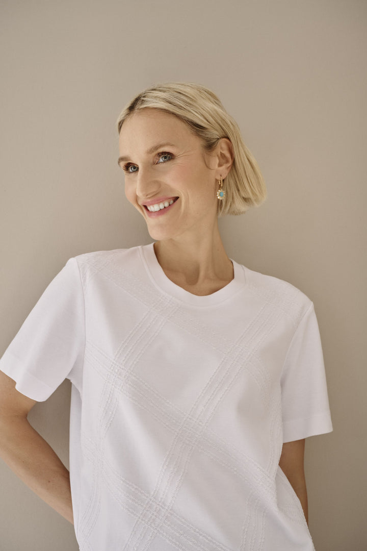 T-Shirt mit Paillettenmuster