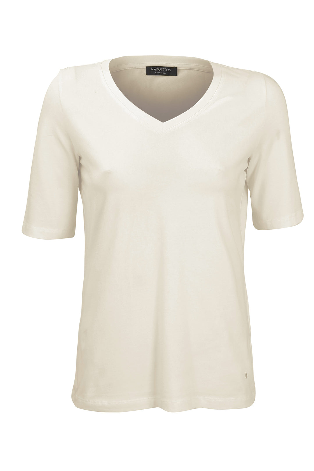 Klassisches T-Shirt mit V-Ausschnitt