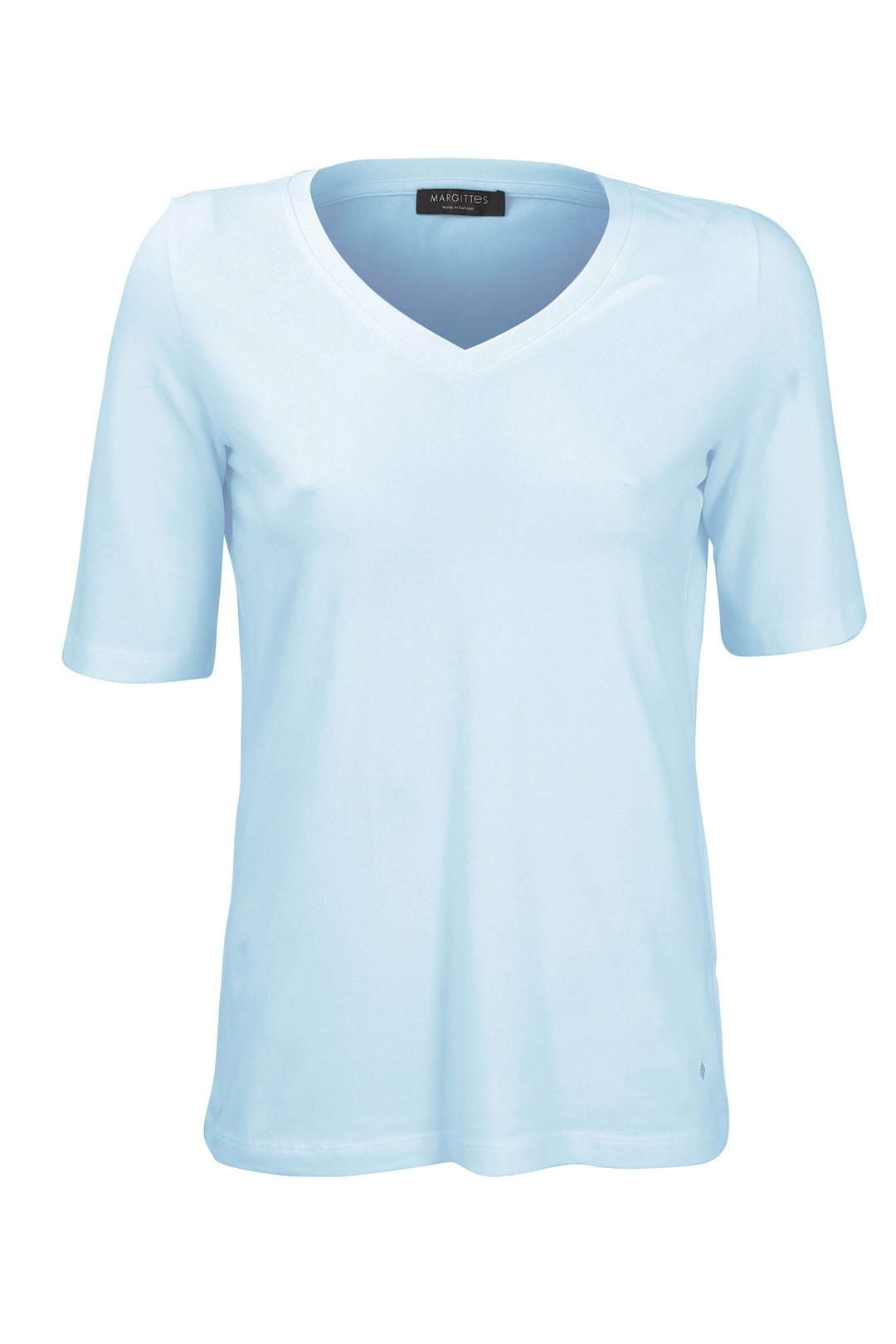 Klassisches T-Shirt mit V-Ausschnitt