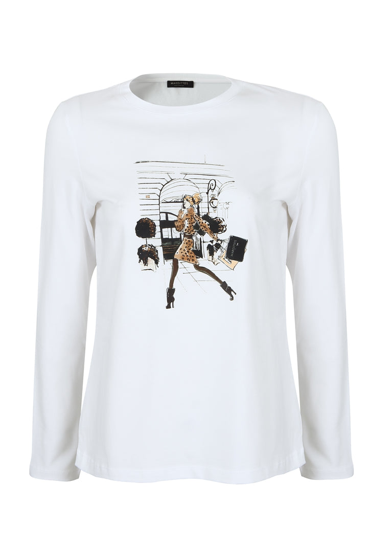 Shopping Print Longsleeve