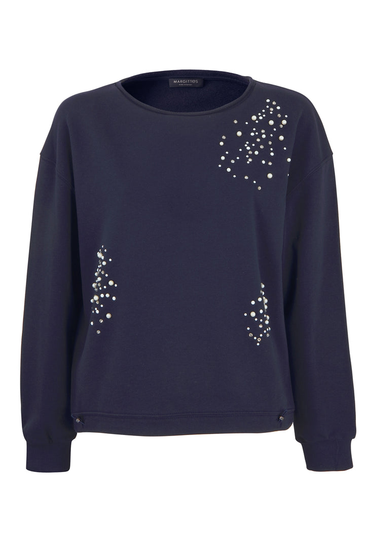 Sweatshirt mit Perlen-Design