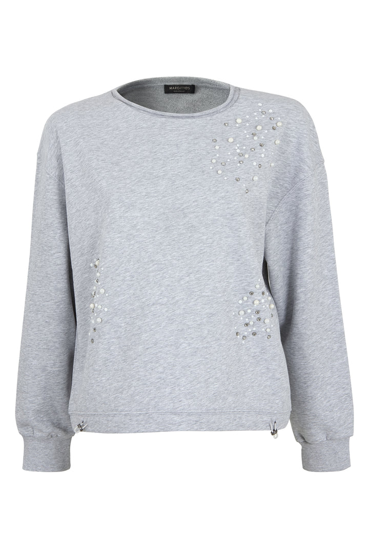 Sweatshirt mit Perlen-Design