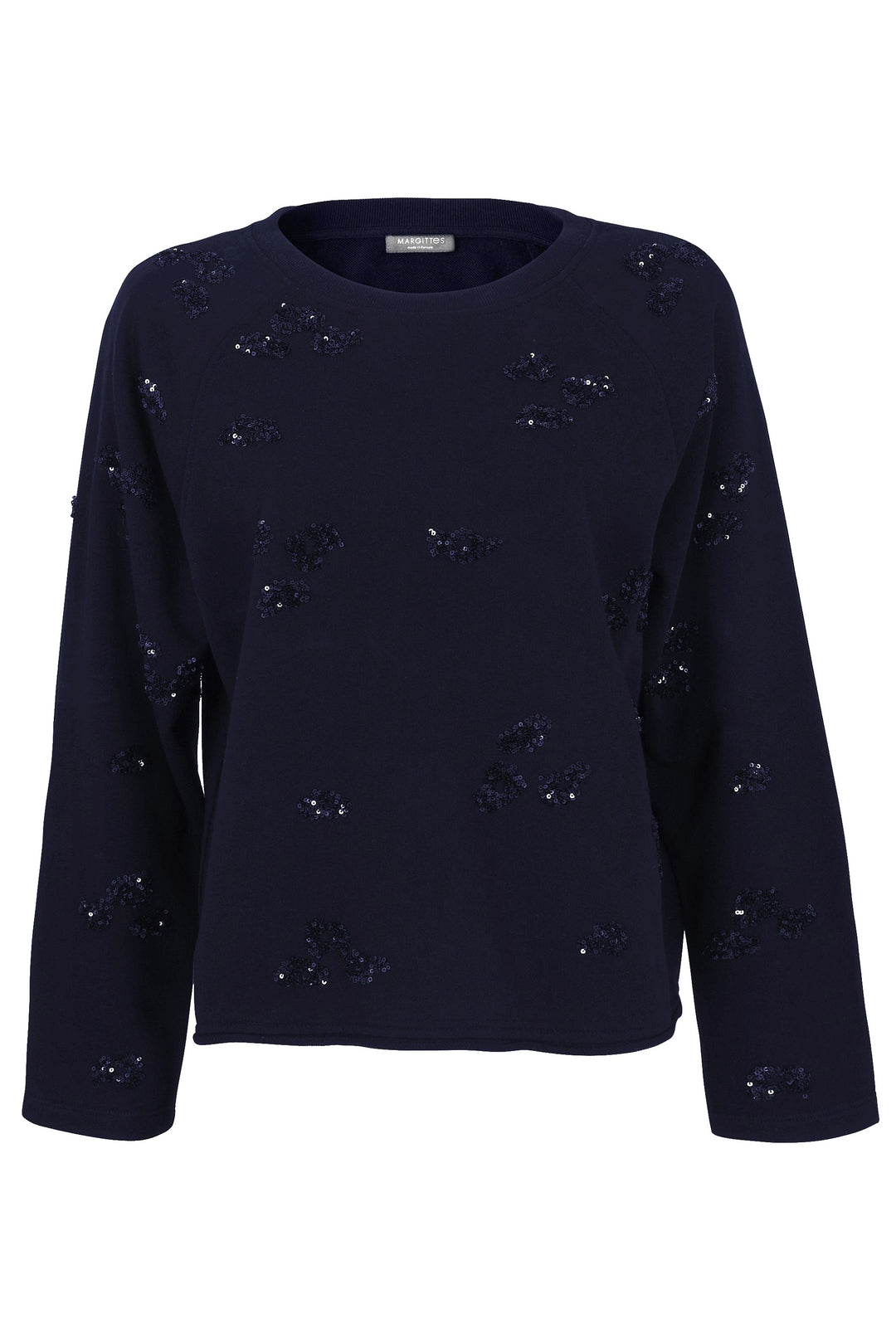 Sweatshirt mit Pailletten-Polkadots