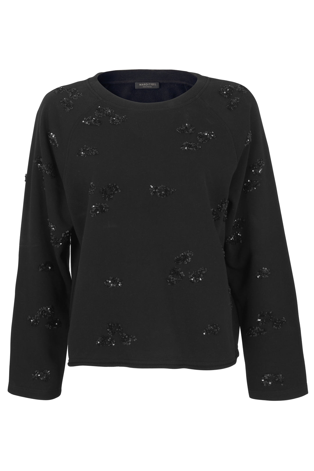Sweatshirt mit Pailletten-Polkadots