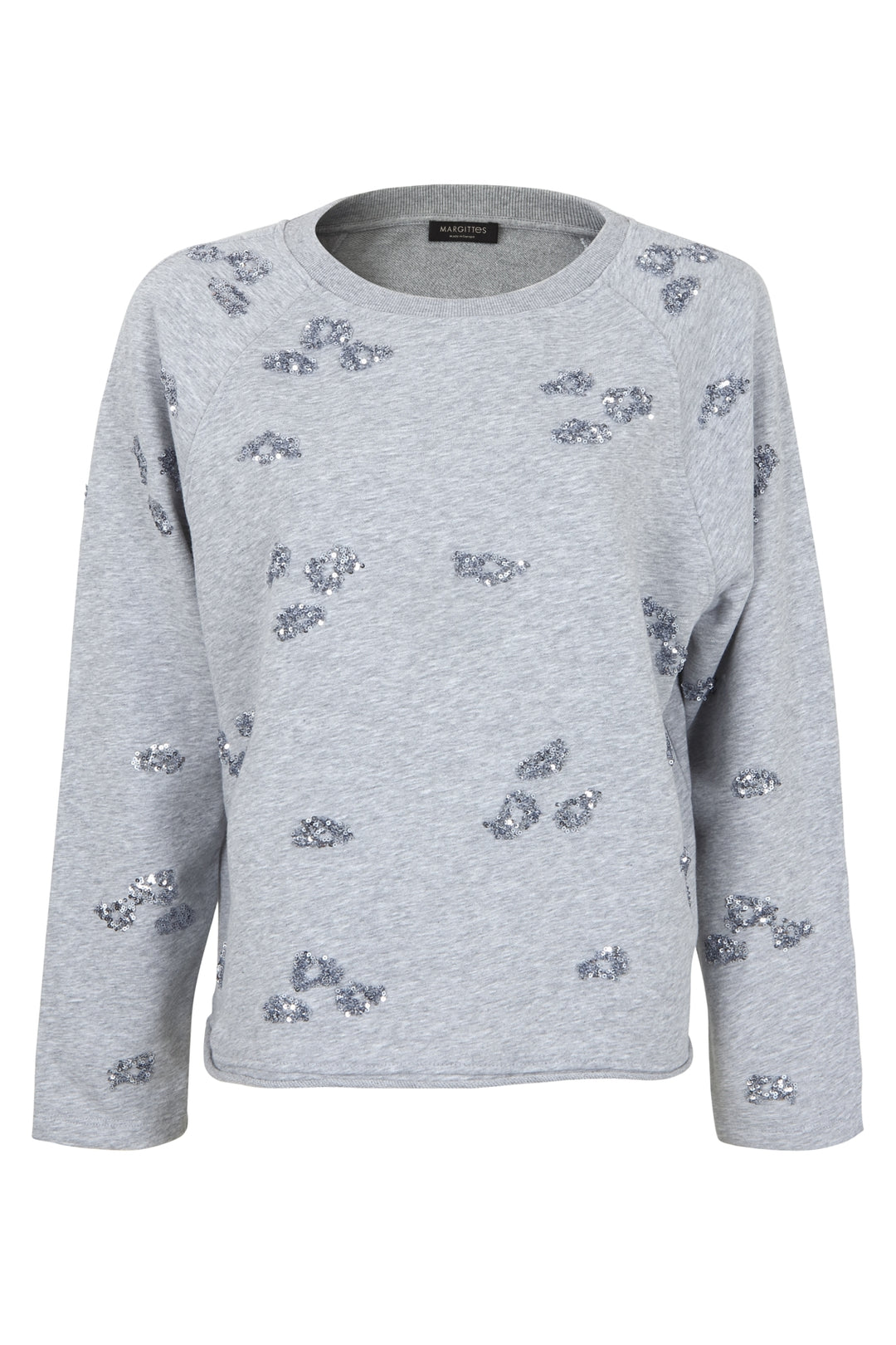 Sweatshirt mit Pailletten-Polkadots