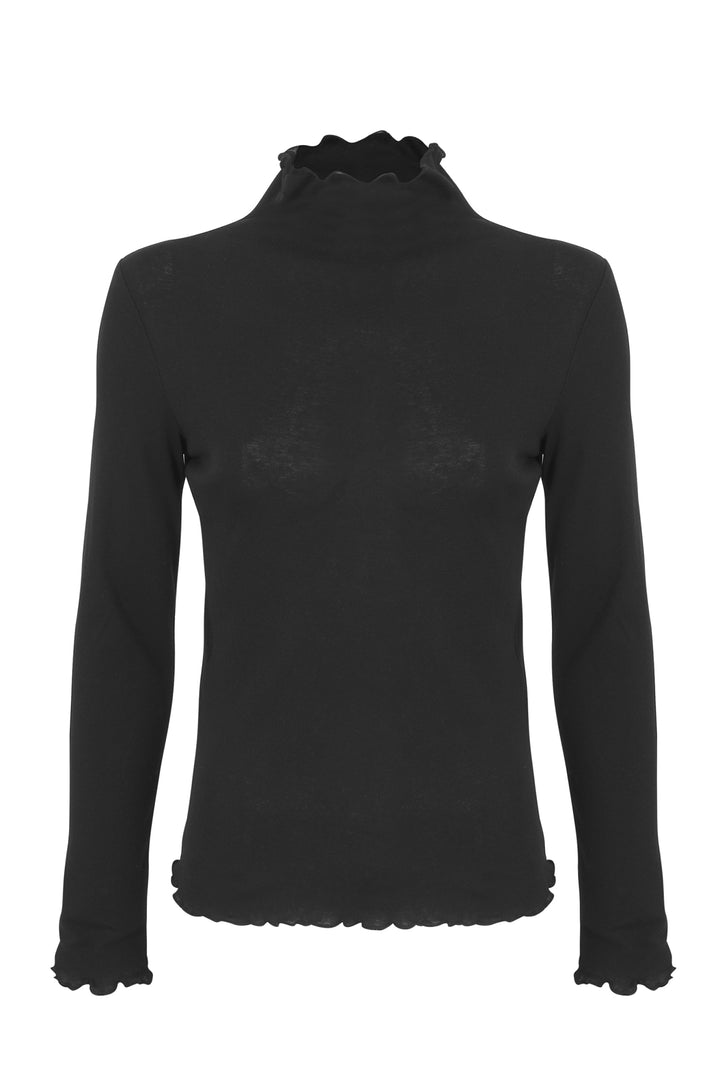 Longsleeve mit Raffungsoptik
