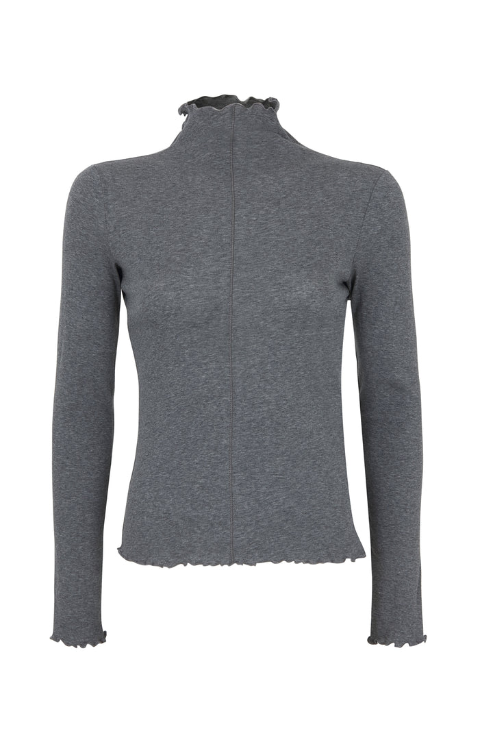 Longsleeve mit Raffungsoptik