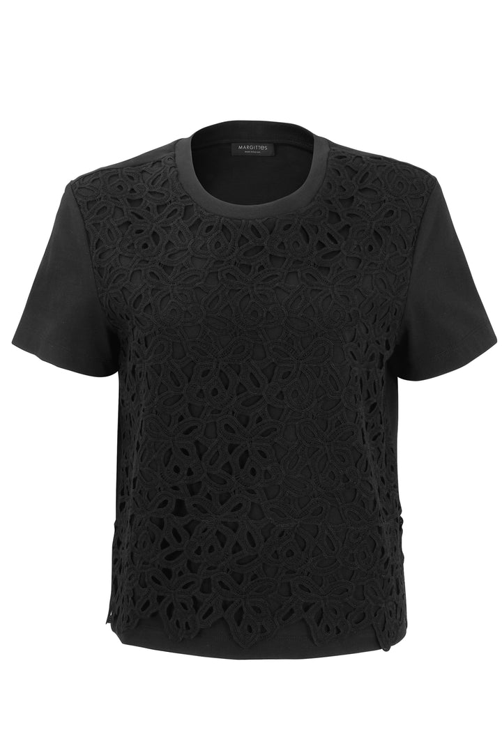 Spitzen Baumwoll-T-Shirt