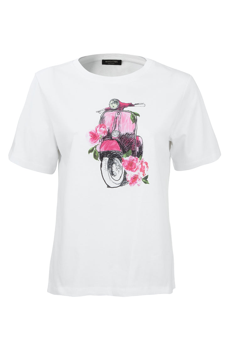 Vespa Print Baumwoll-T-Shirt