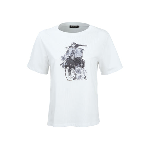 Vespa Print Baumwoll-T-Shirt