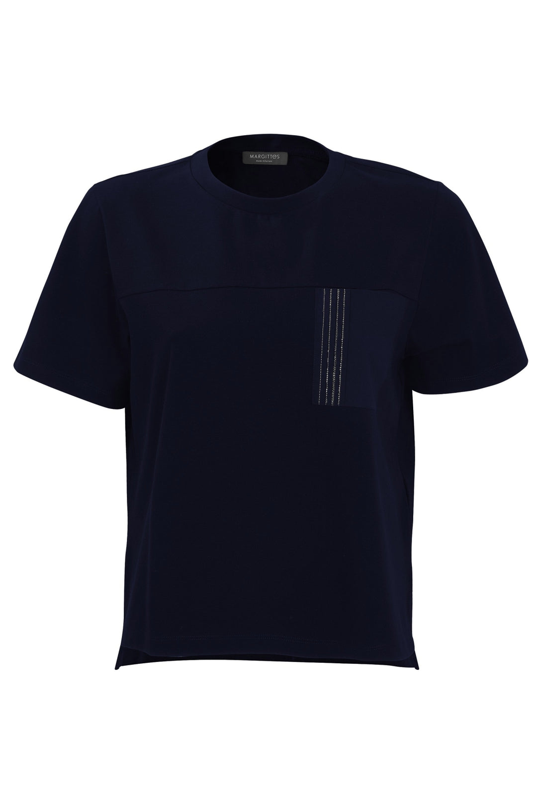 Baumwoll-T-Shirt mit Glitzerdetails