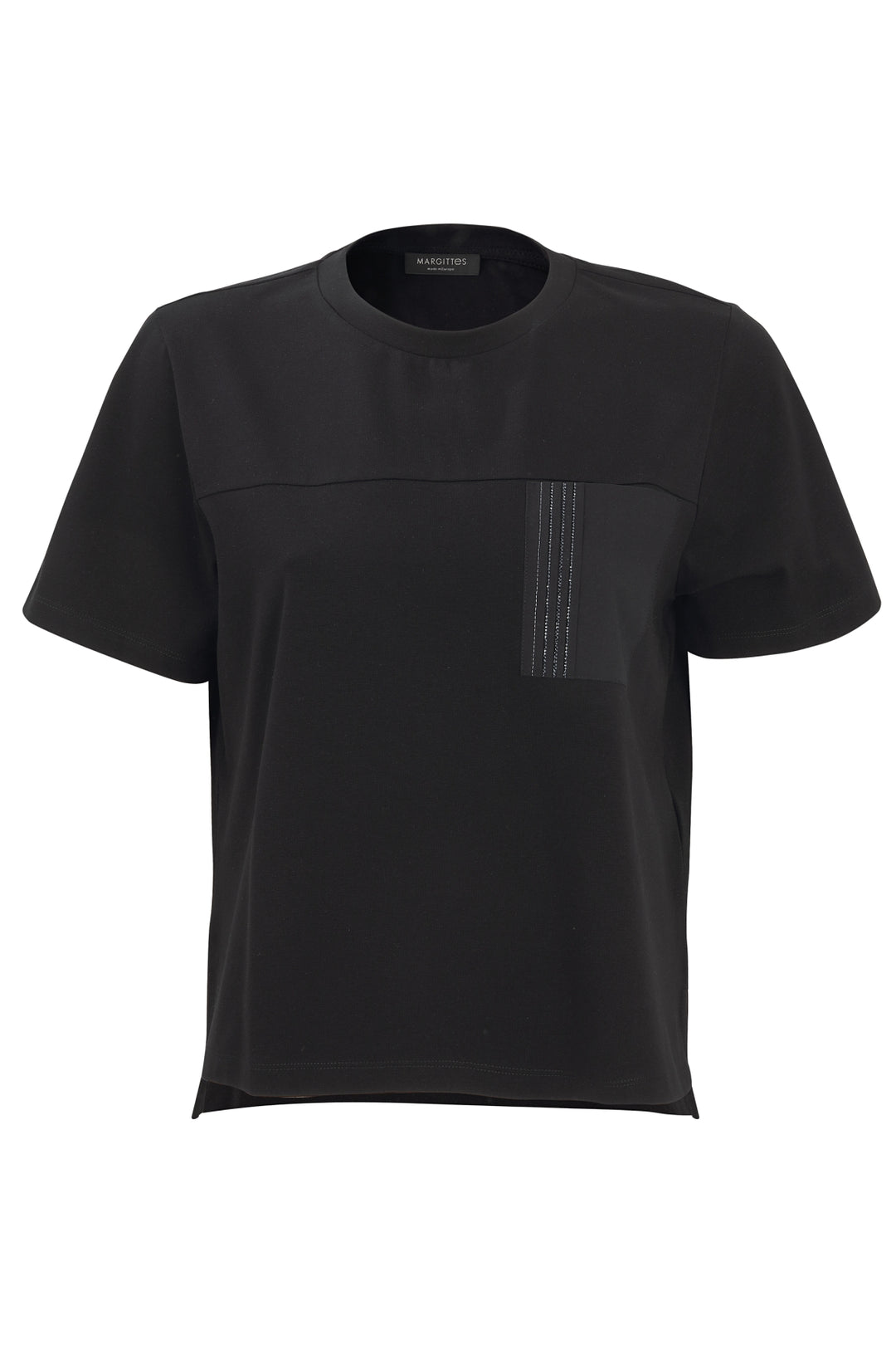 Baumwoll-T-Shirt mit Glitzerdetails