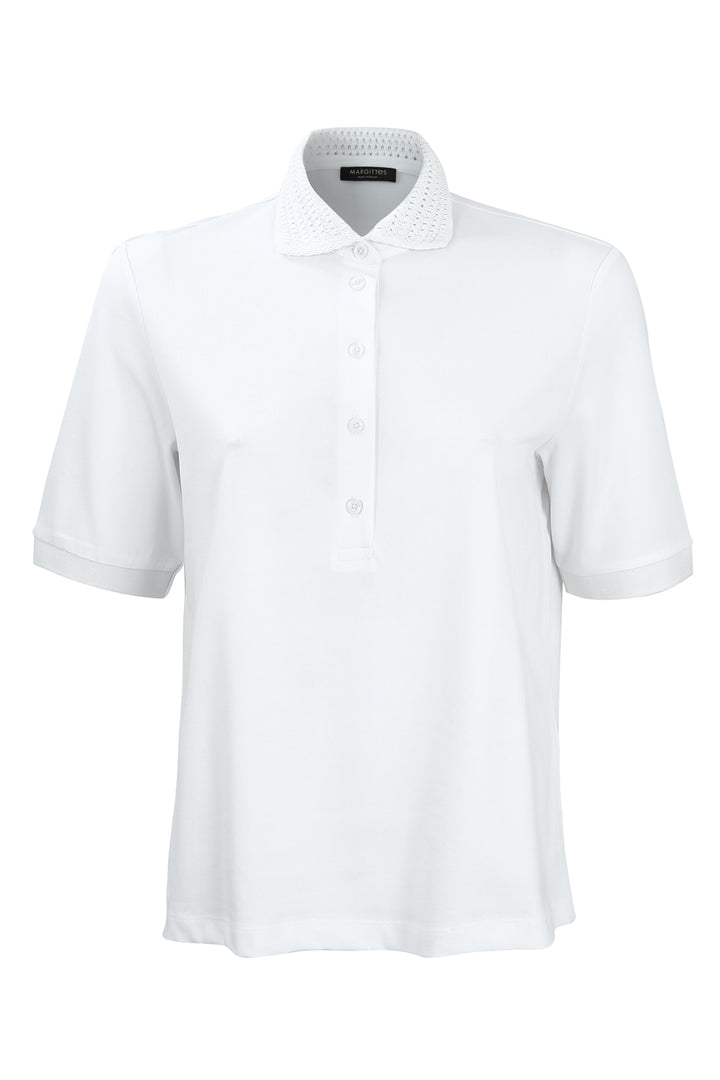 Polo mit Ajourkragen