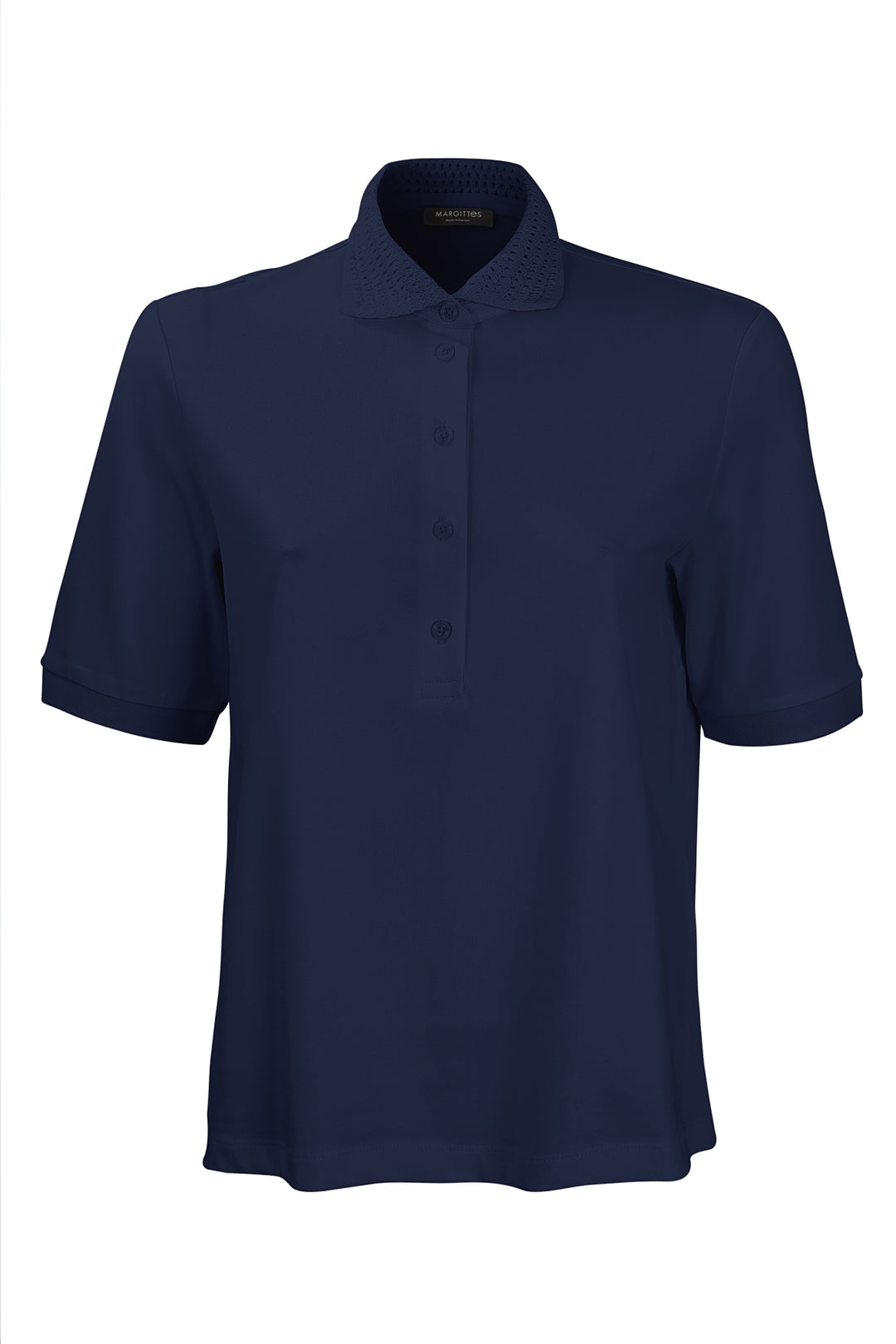 Polo mit Ajourkragen