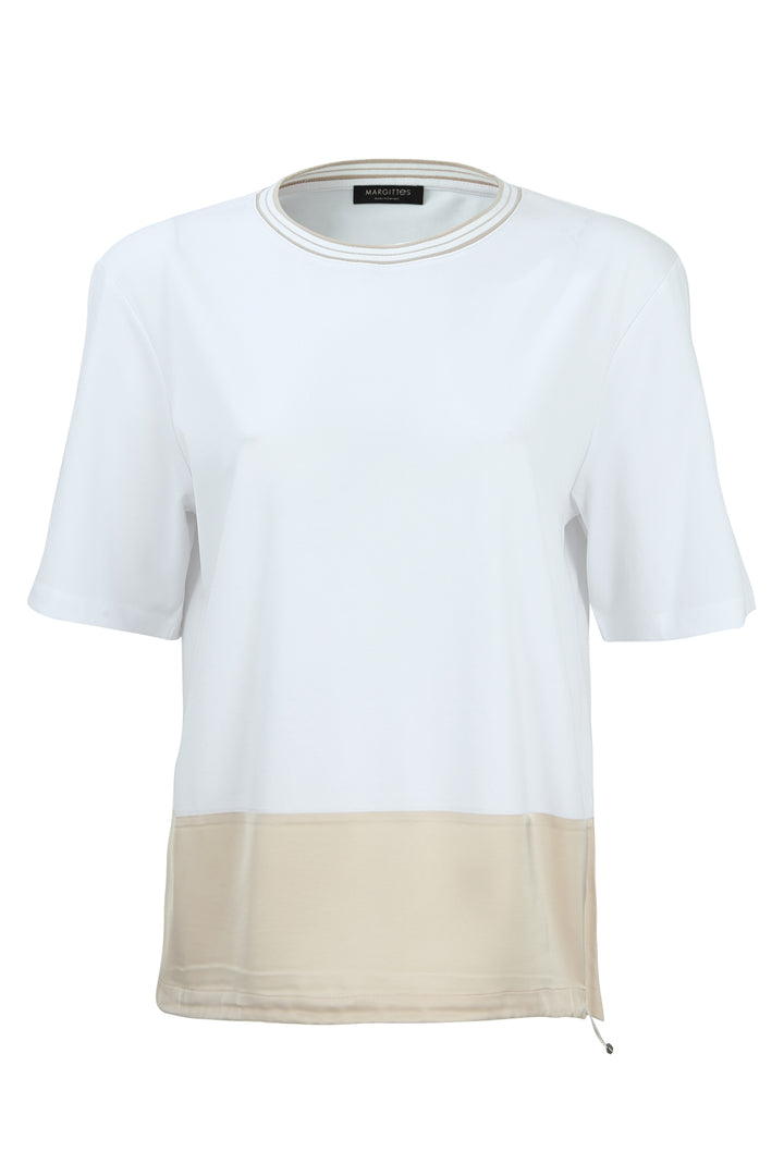 Fließendes T-Shirt mit Gummizug