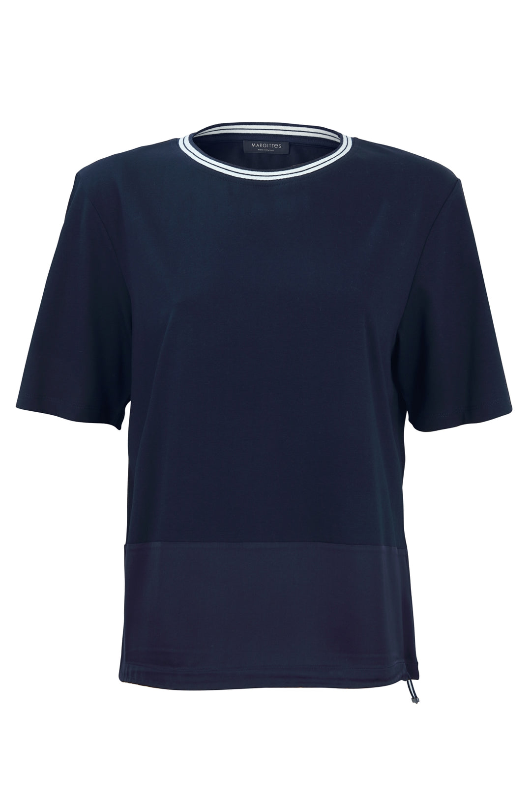 Fließendes T-Shirt mit Gummizug