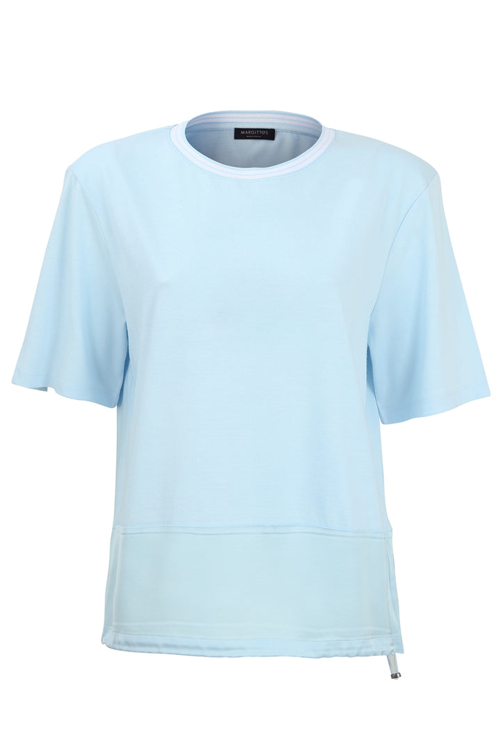 Fließendes T-Shirt mit Gummizug