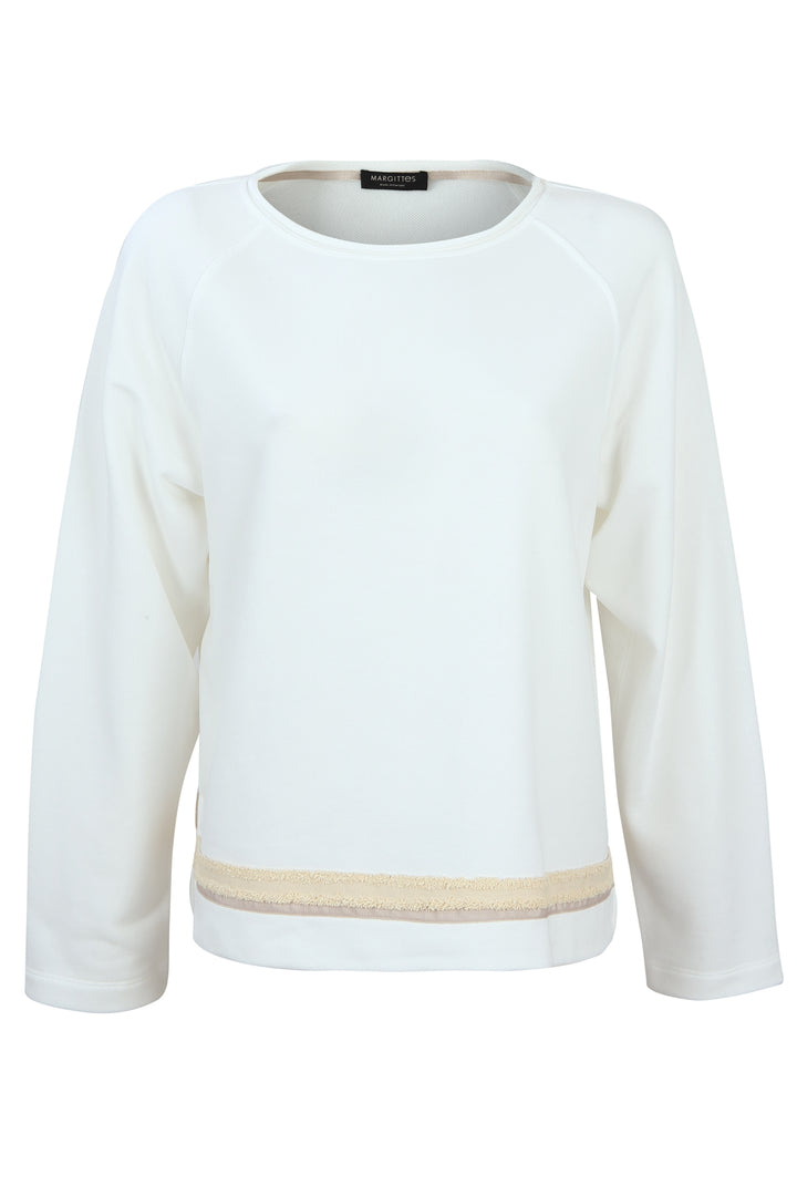 Sweatshirt Color-Block-Saum