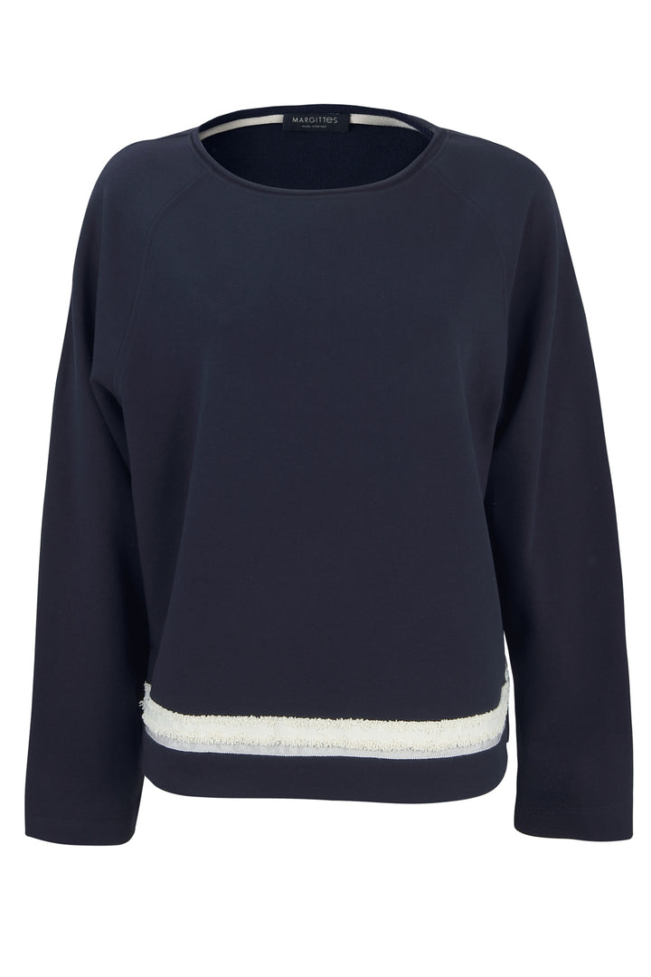 Sweatshirt Color-Block-Saum