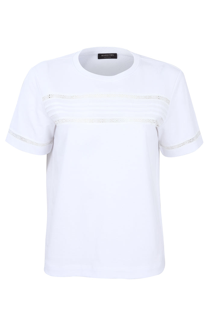 Spitzen Details T-Shirt