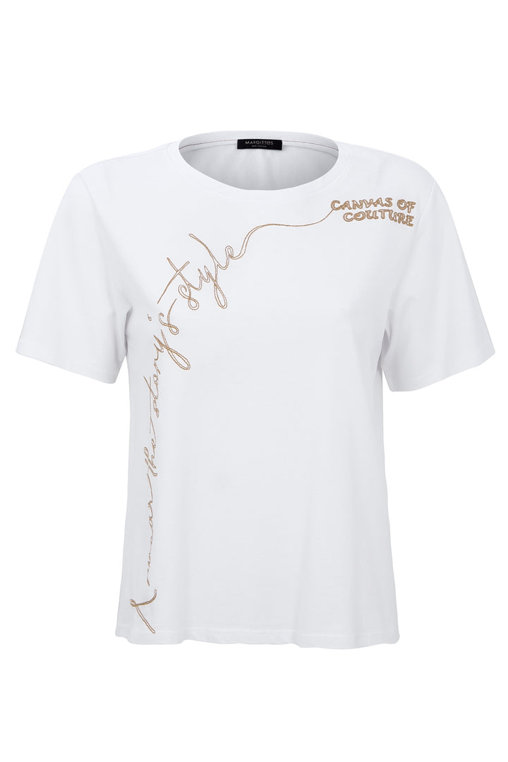 Embroidered Lettering T-Shirt