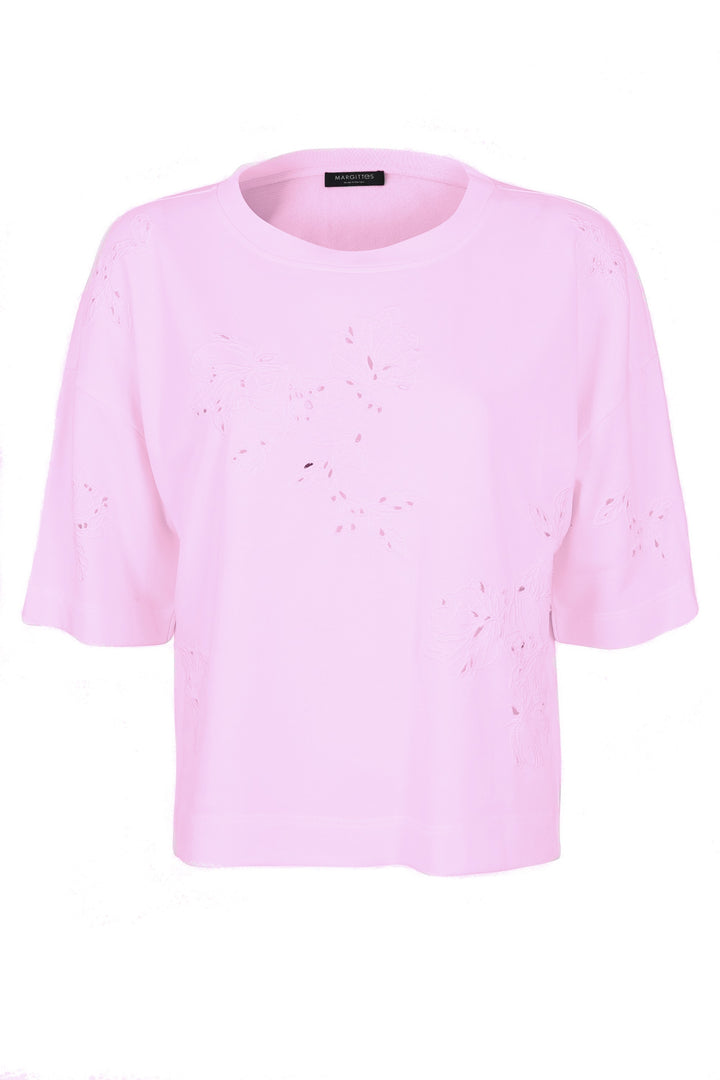 Blumen Stickerei Shirt