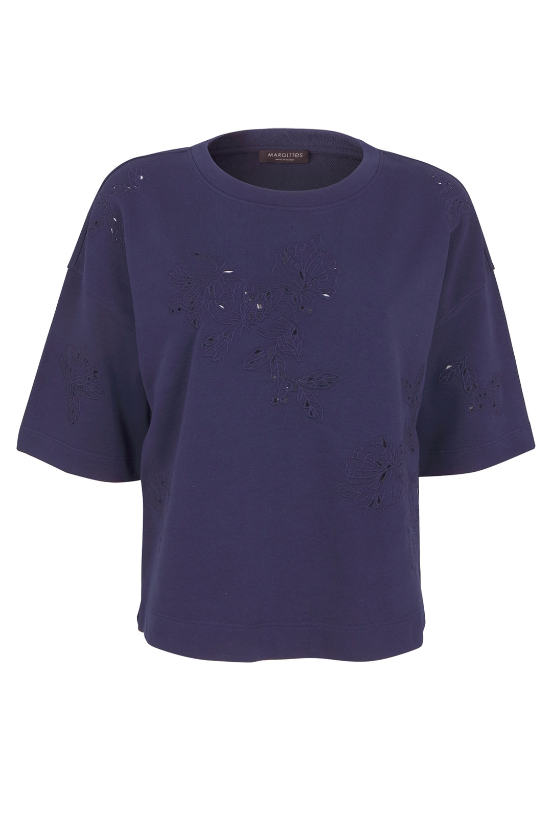 Blumen Stickerei Shirt