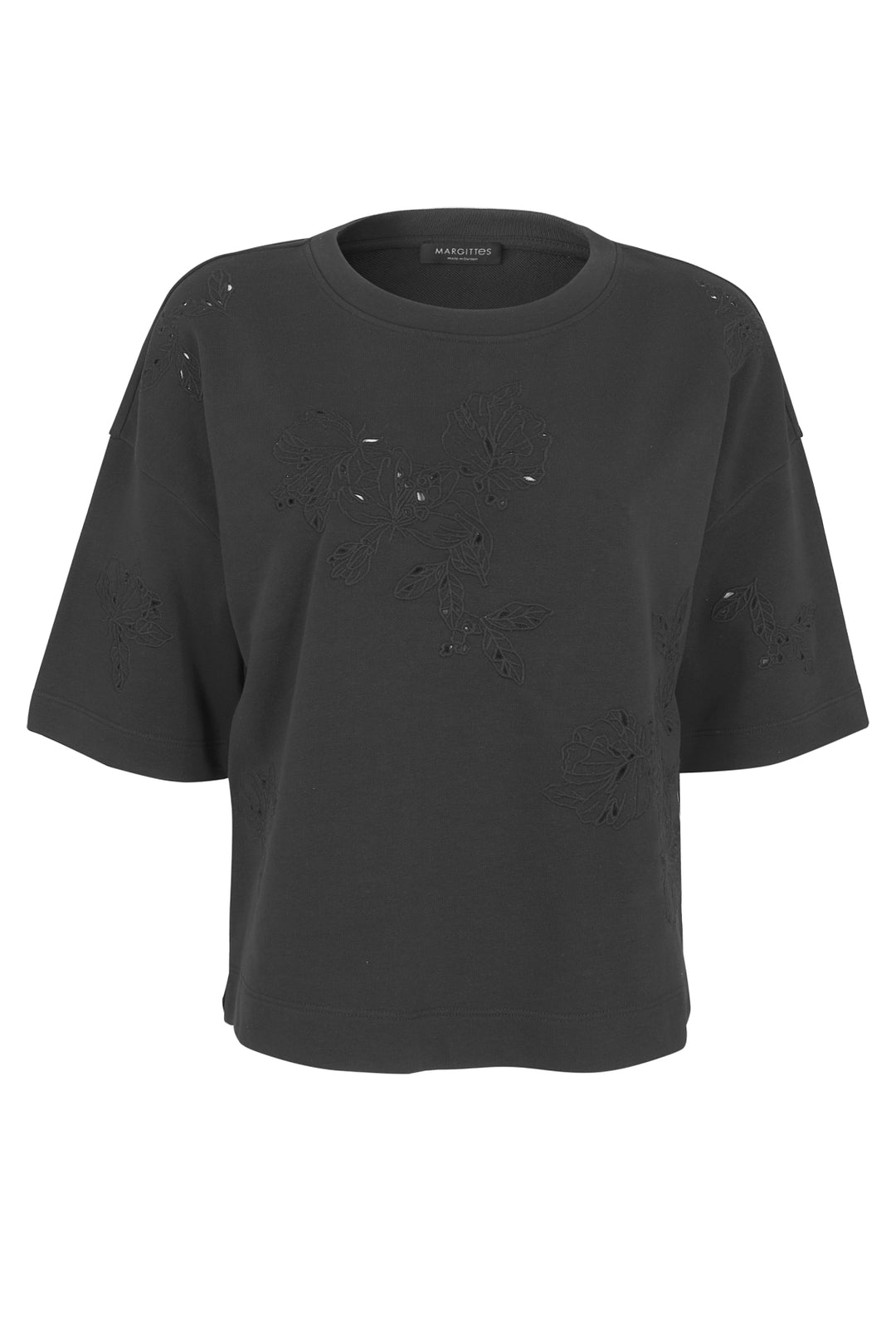 Blumen Stickerei Shirt