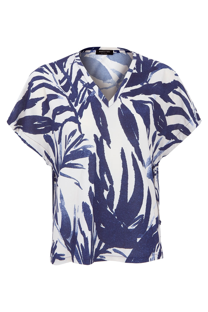 Dschungel Vibe Shirt mit V-Ausschnitt