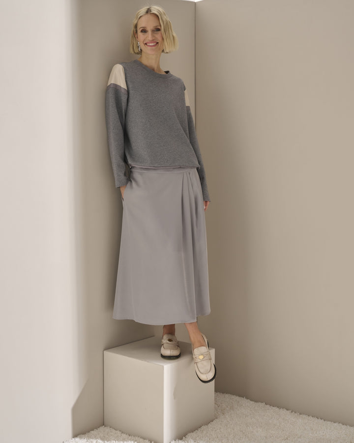 Pleat Detail Skirt