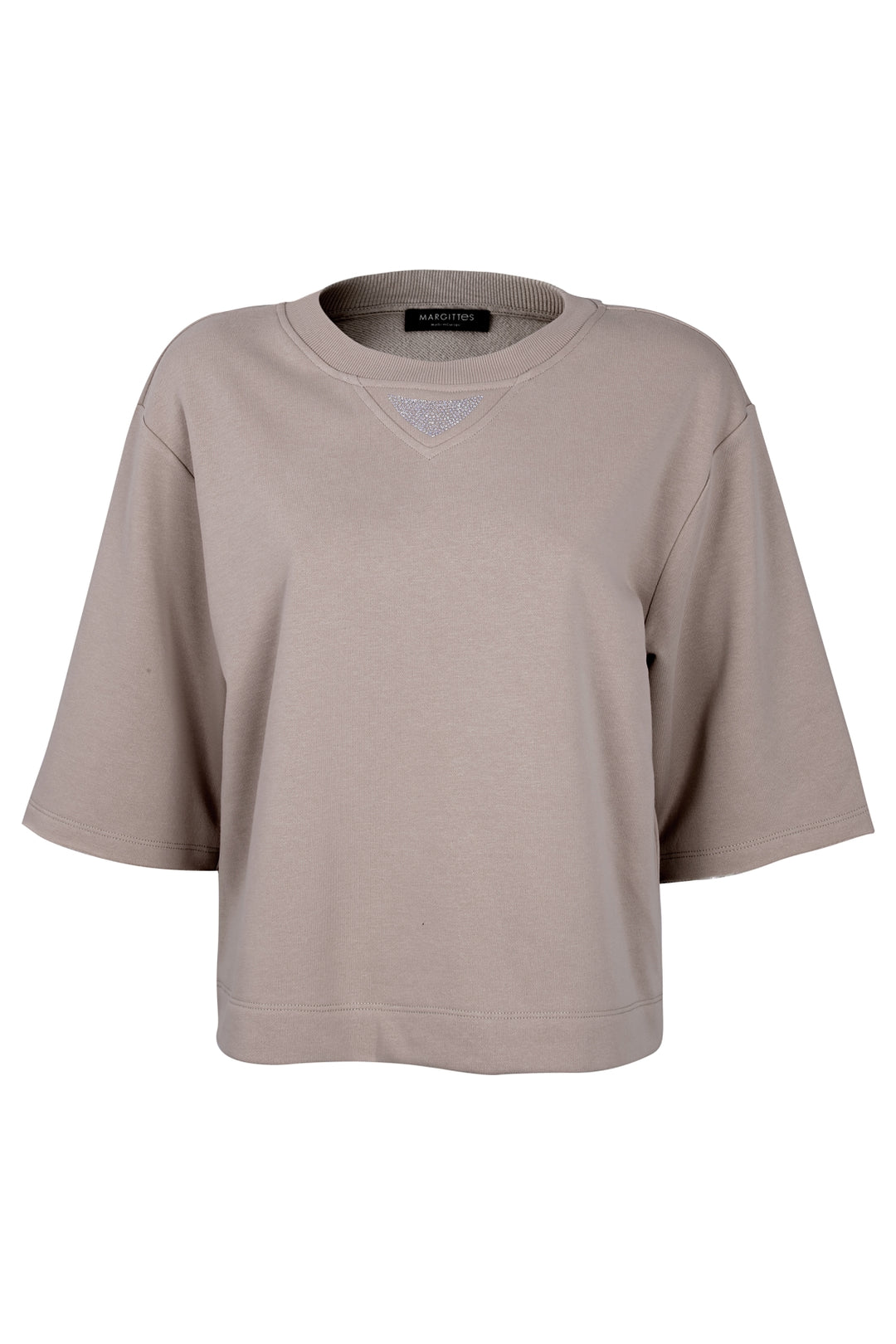 Baumwoll-T-Shirt mit Glitzerdetail