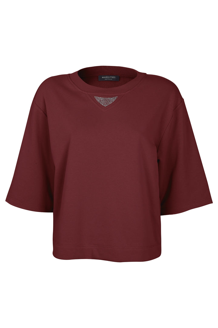 Baumwoll-T-Shirt mit Glitzerdetail