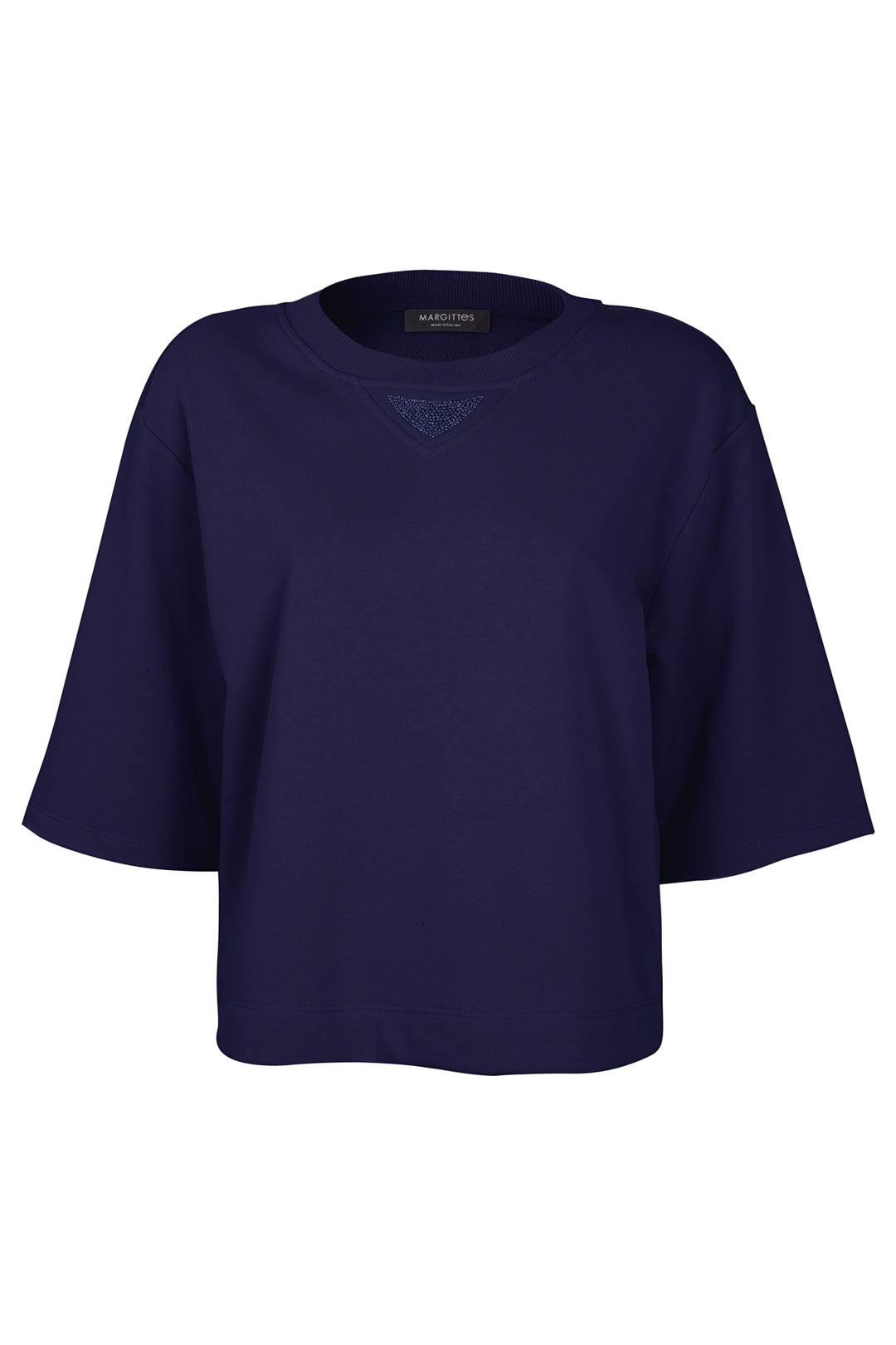Baumwoll-T-Shirt mit Glitzerdetail