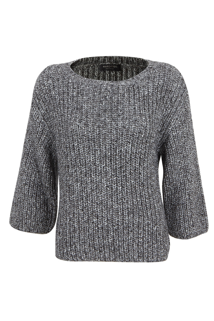 Gestrickter Boatneck Pullover