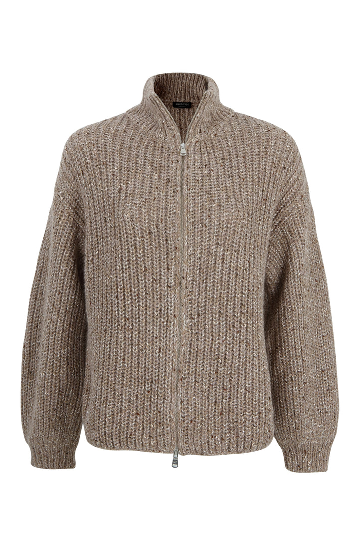 Knitted Zip Cardigan