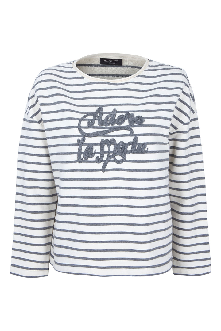Gestreiftes Sweatshirt