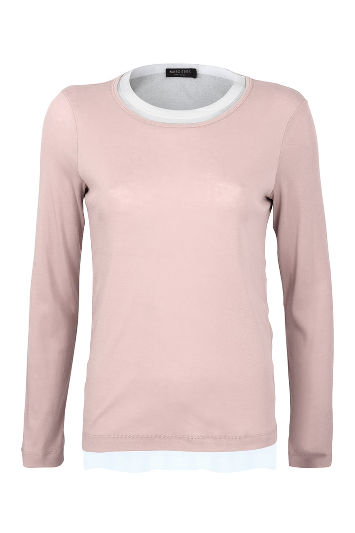 Longsleeve in Overlay-Optik