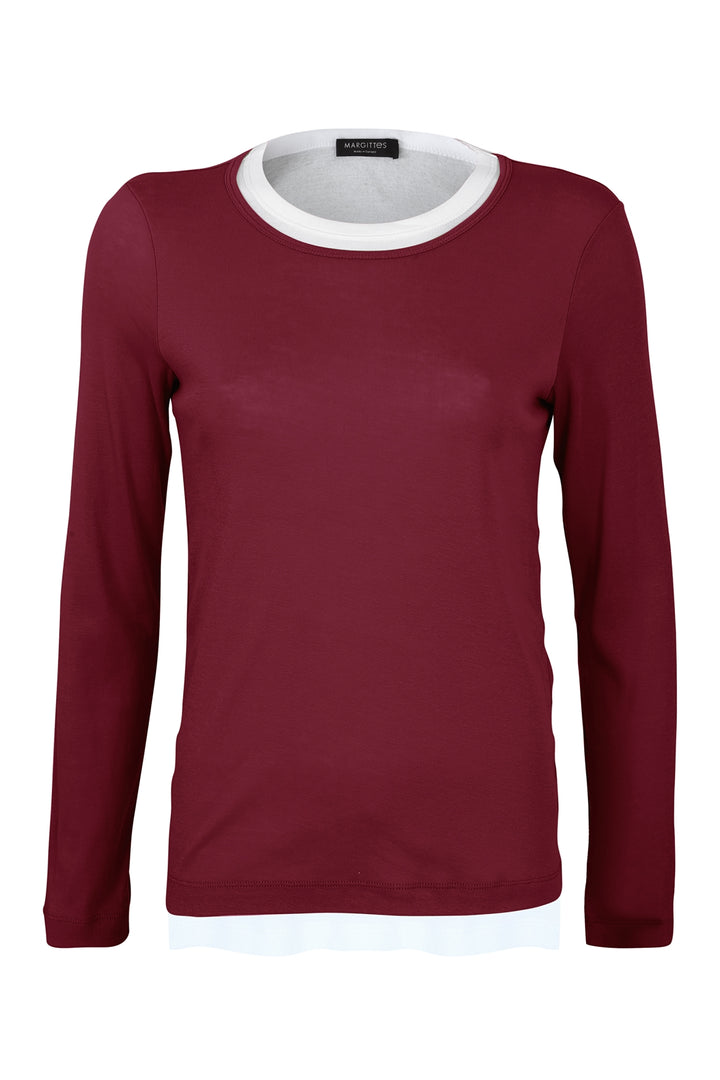 Longsleeve in Overlay-Optik