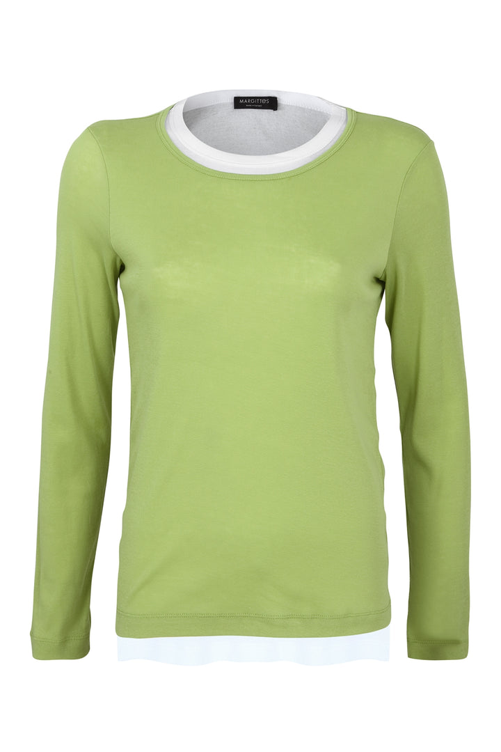 Longsleeve in Overlay-Optik