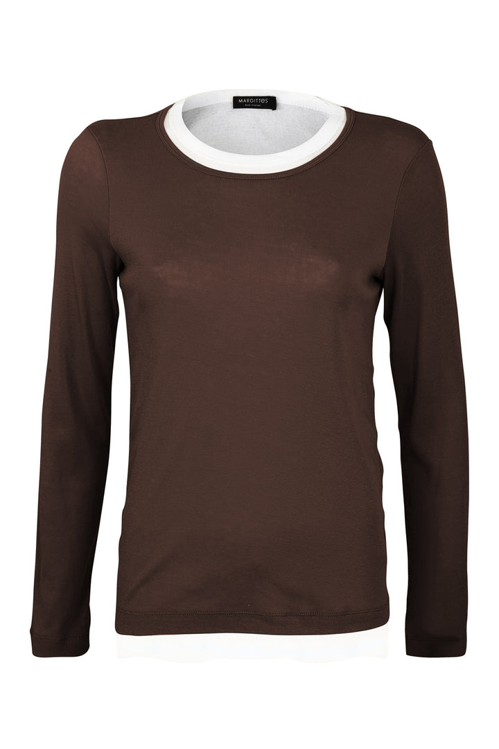 Longsleeve in Overlay-Optik