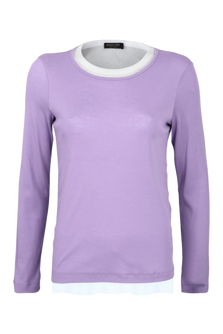 Longsleeve in Overlay-Optik