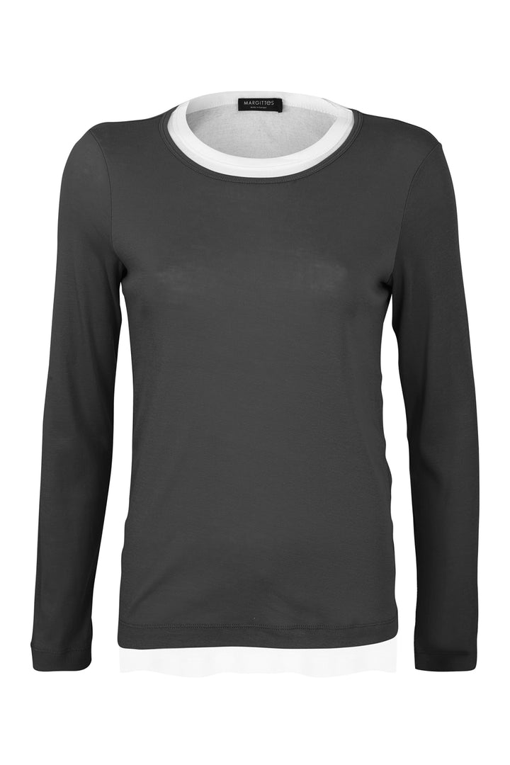 Longsleeve in Overlay-Optik