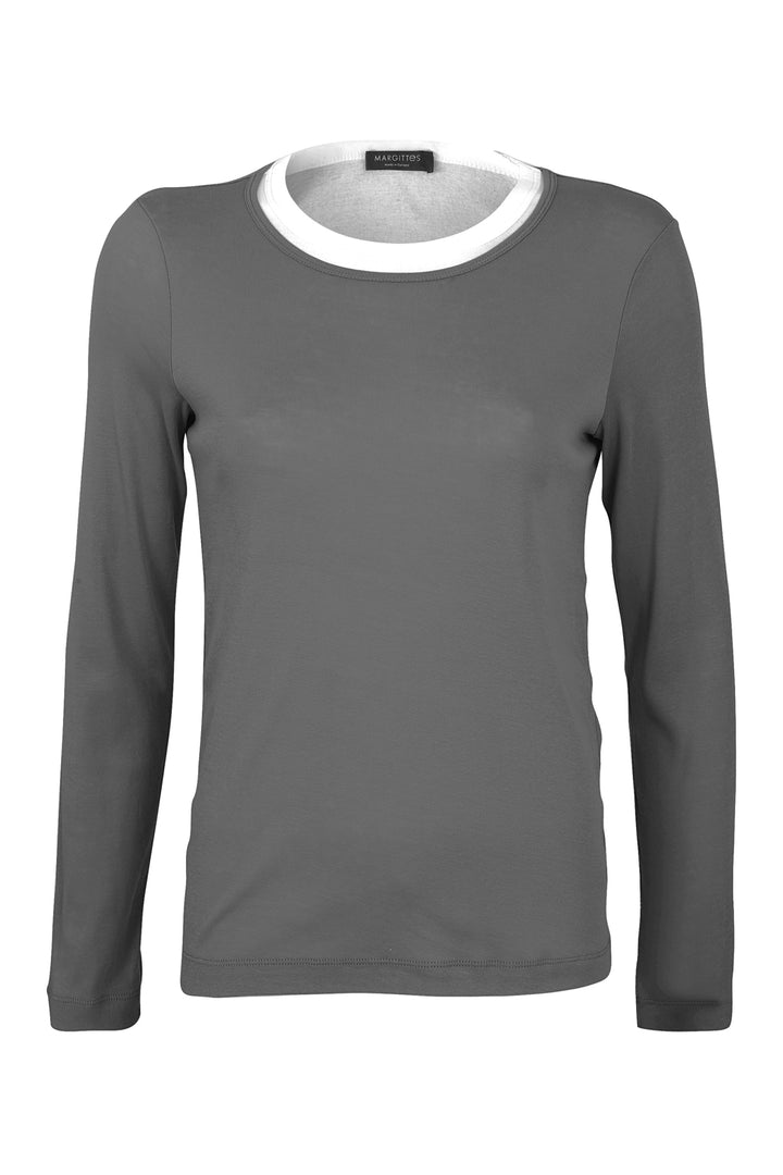 Longsleeve in Overlay-Optik