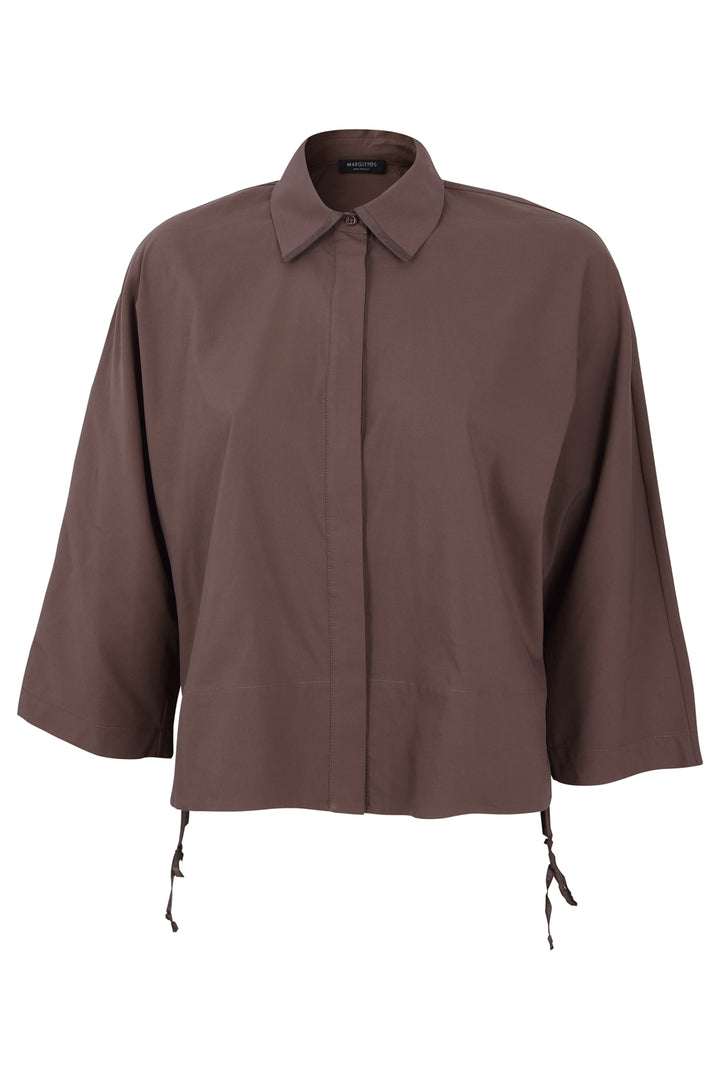 Collared Drawstring Blouse